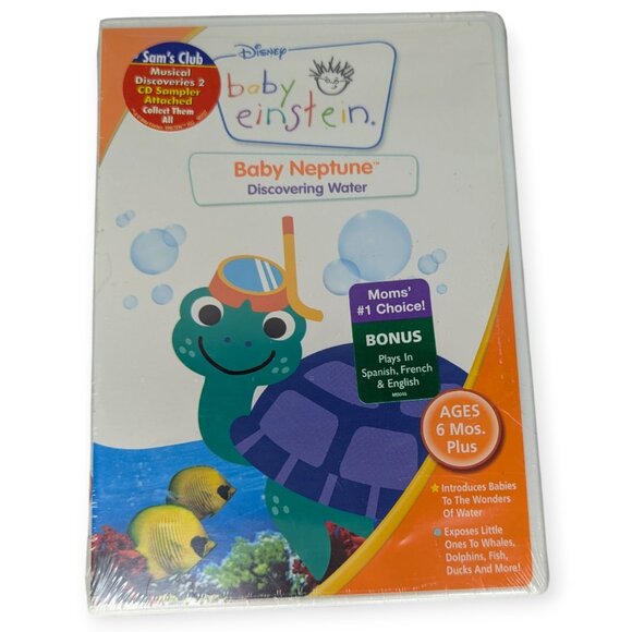 2007 DVD Release Disney Baby Einstein Baby Neptune DVD Sealed NWT - Picture 2 of 11